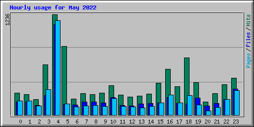 Hourly usage for May 2022