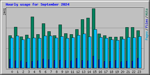 Hourly usage for September 2024